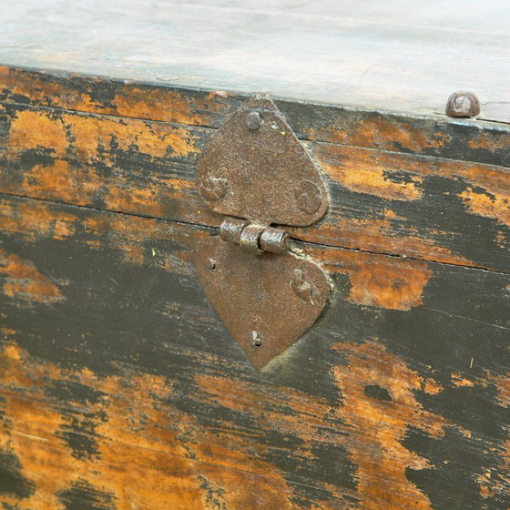 Antico baule in legno giapponese, circa 1890 – Armadi contenitori, Iron, Wood (photo 16 of 17)