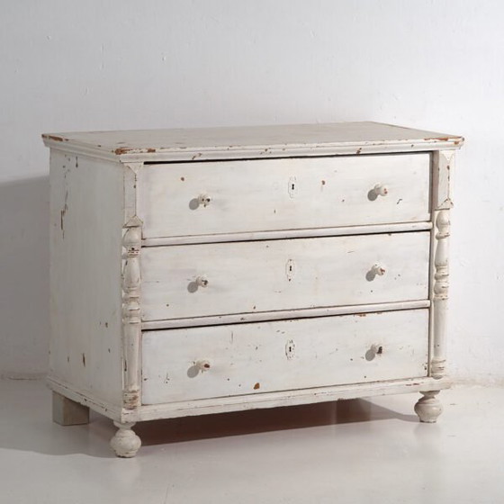 Antique white chest of drawers (c.1920) #48 (photo 5 of 40)