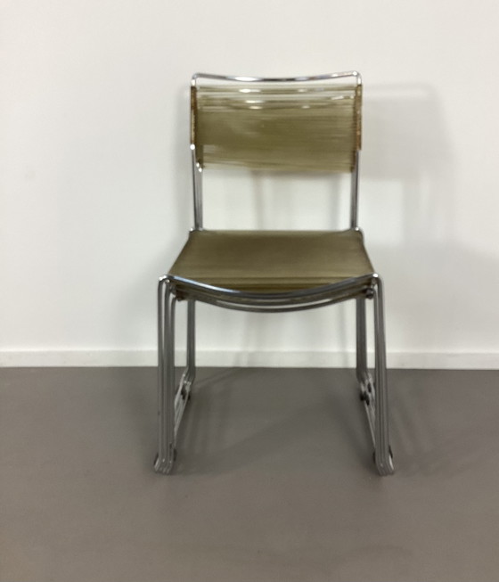 Image 1 of 4 vintage Giandomenico Belotti spaghetti stoelen Alias