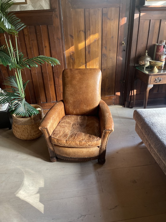 Image 1 of Lederen (kinder) stoel 