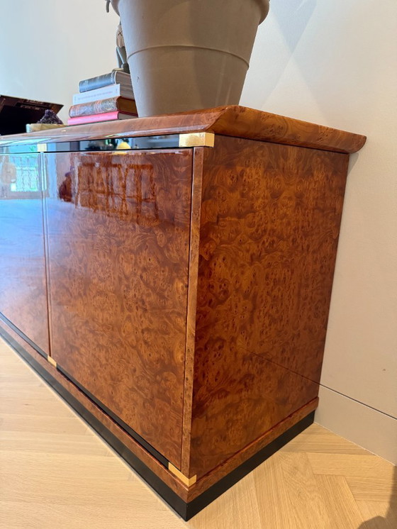 Image 1 of Buffet italien vintage en ronce de noyer