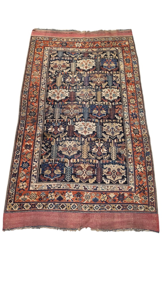 Image 1 of Handmade Antiek Persian wool Qashqai carpet Tribal Nomad 148x258cm