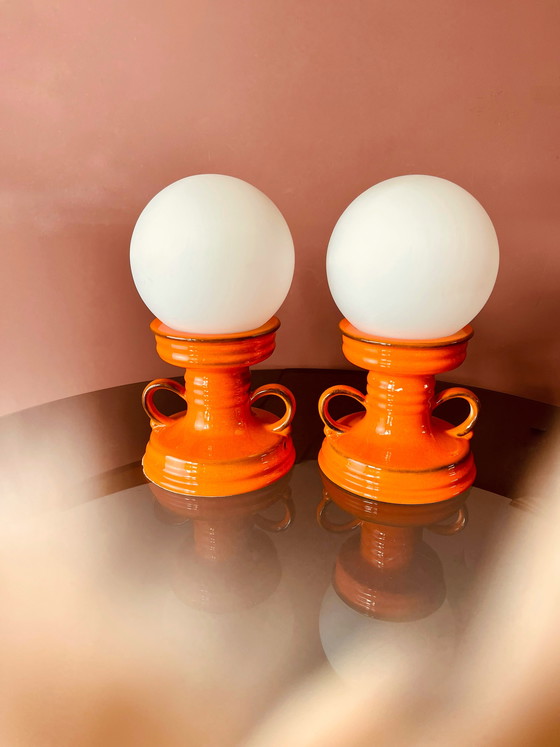 Image 1 of Set of beautiful Fat Lava night lights/table lamps