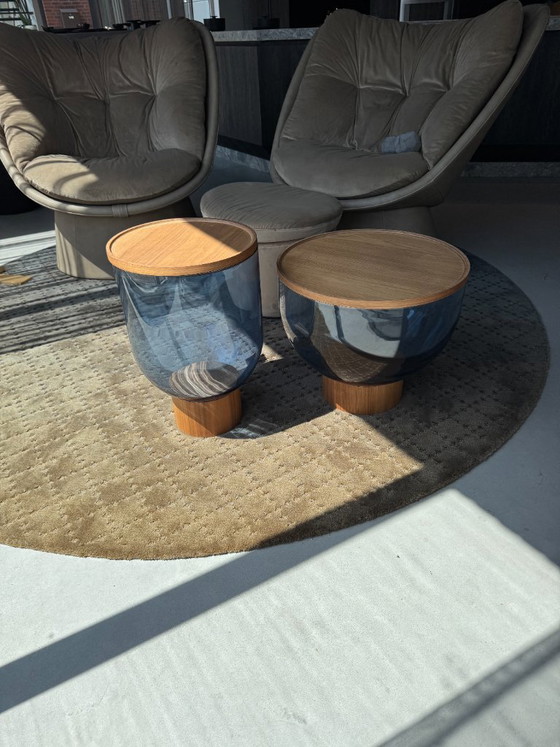 Miniforms Mastea Set – Side tables, Glass, Wood (photo 4 of 5)