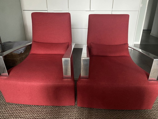 2x Ligne Roset Neo rocking chair