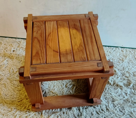 Massief Houten Salontafel - Midden 20e Eeuw – Wood (photo 6 of 6)