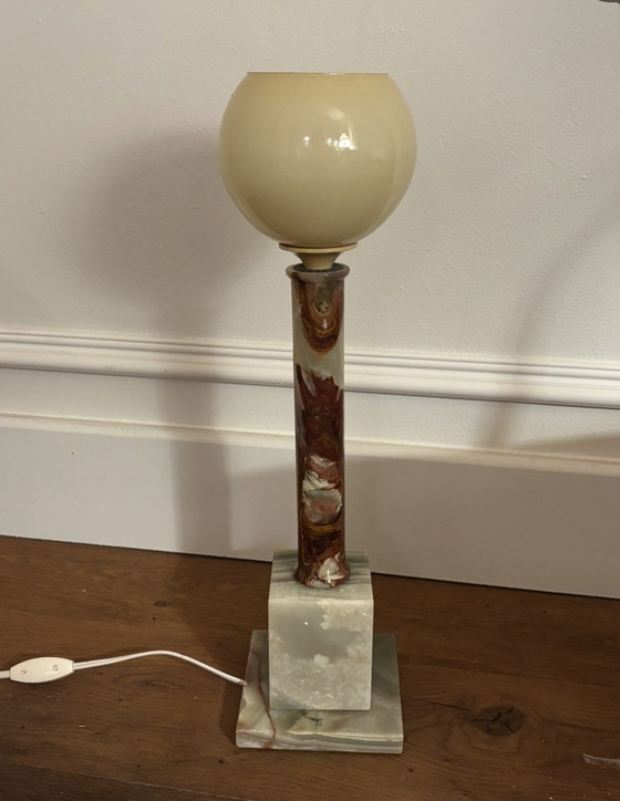 Image 1 of Lampada in onice art déco