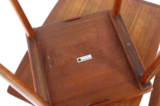 Image 1 of Jørgen Aakjær Jørgensen for Møbelintarsia nesting tables vintage Danish design