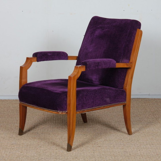 Image 1 of Coppia di poltrone in stile Jules Leleu, 1940