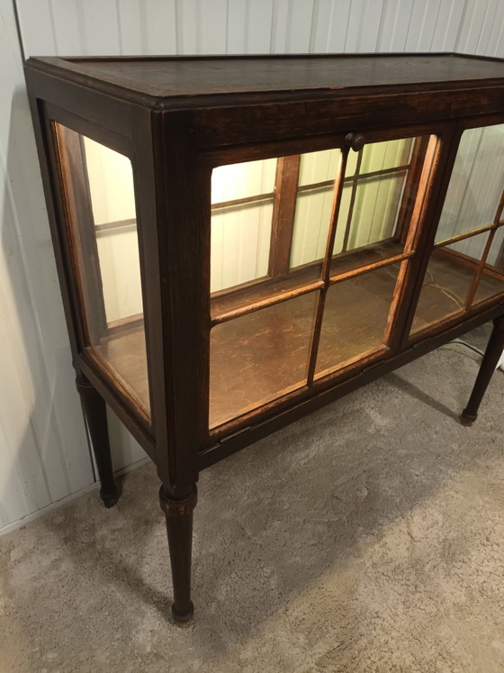 Vitrine/meuble à thé antique, Bois, Verre, Marron (photo 5 sur 15)