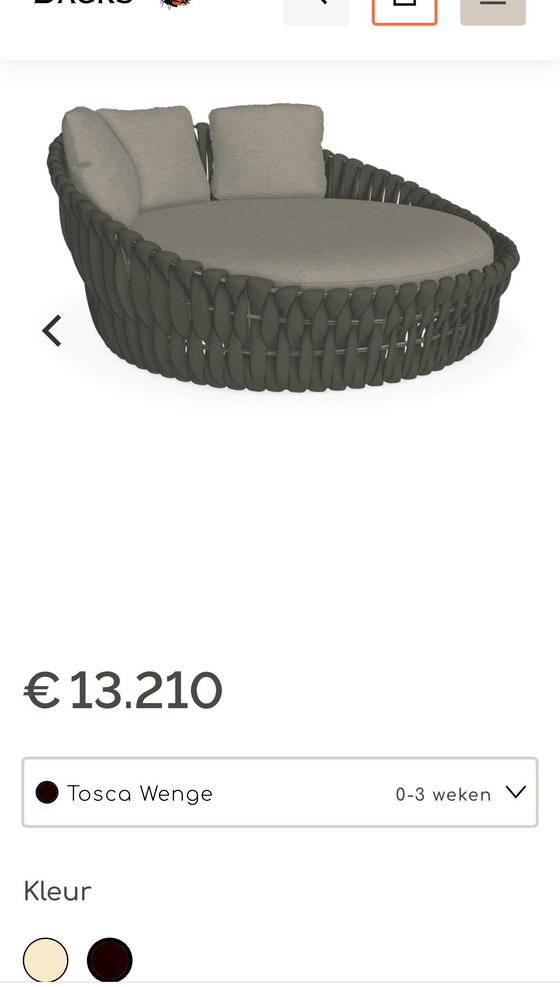 Image 1 of Divano letto Tribu Tosca 180 cm rotondo Prezzo di listino 2025 € 13.750,-