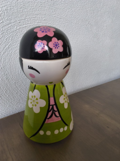Kokeshi piggy bank – decoratieve objecten, Ceramic