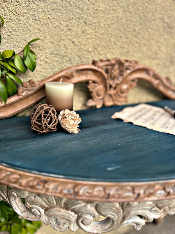 Gepatineerde antieke Console – Hout (photo 12 of 13)