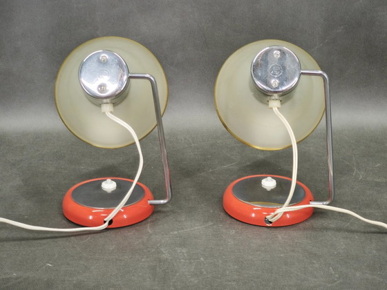 Coppia di Lampade da tavolo cecoslovacche Drupol, anni '60 – Vetro, Metallo (photo 8 of 11)