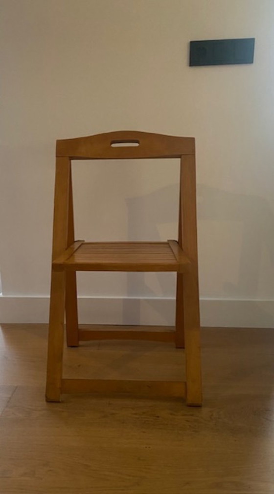 Image 1 of Klapstoel Vintage Beukenhout