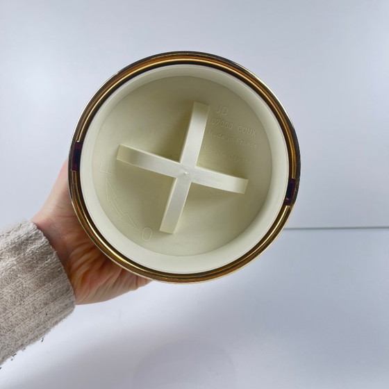 Image 1 of Vintage bottle cooler – marbled effect & gold finish, 1970