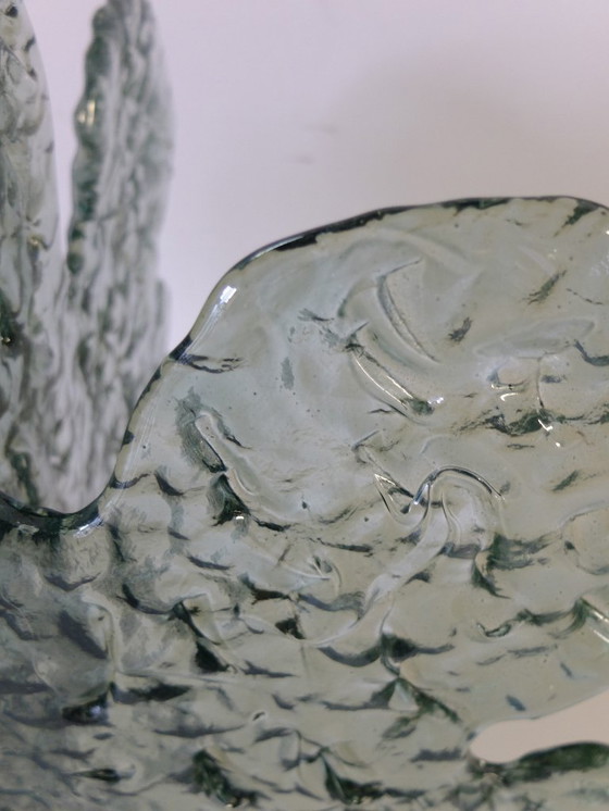 Image 1 of Tischlampe aus dickem Muranoglas Mazzega, Italien