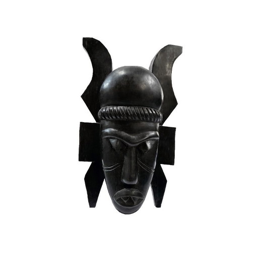 Afrikanische Stammeskunst • Senufo-Maske • Elfenbeinküste • Ebenholz • 1960