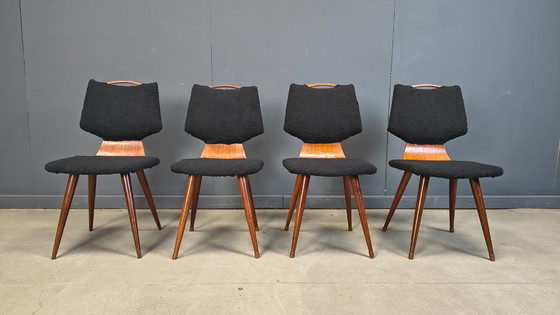 Image 1 of Scandinavische eetkamerstoelen uit het midden van de 20e eeuw, jaren 60.
