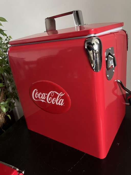 Vintage Metal Coca Cola Coolbox