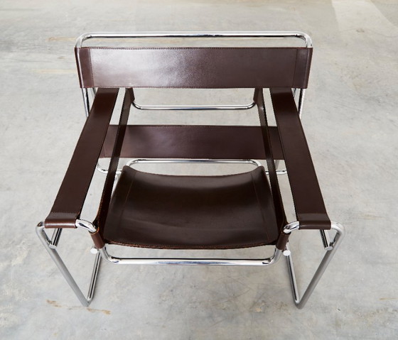 Wassily-Stuhl von Marcel Breuer für Knoll International – Sessel, Leather (photo 3 of 18)
