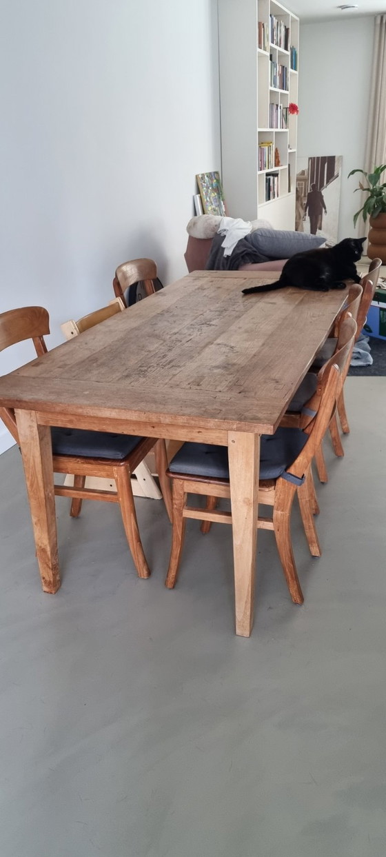 Teak-Esszimmerstühle (6) – Wood (photo 6 of 10)