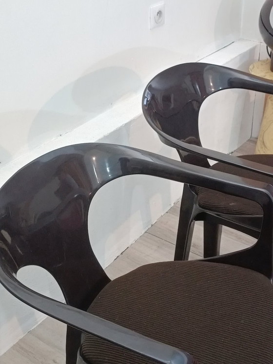 Image 1 of Paire de fauteuils par Henry Massonnet pour Stamp 1974