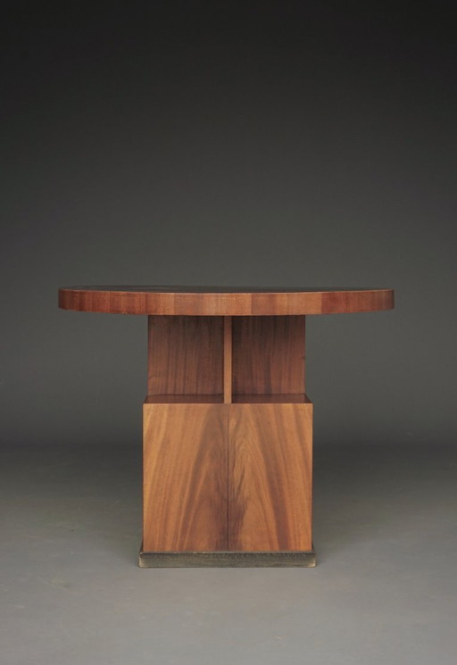 Geometrische salontafel of bijzettafel in art-decostijl, jaren 1930.