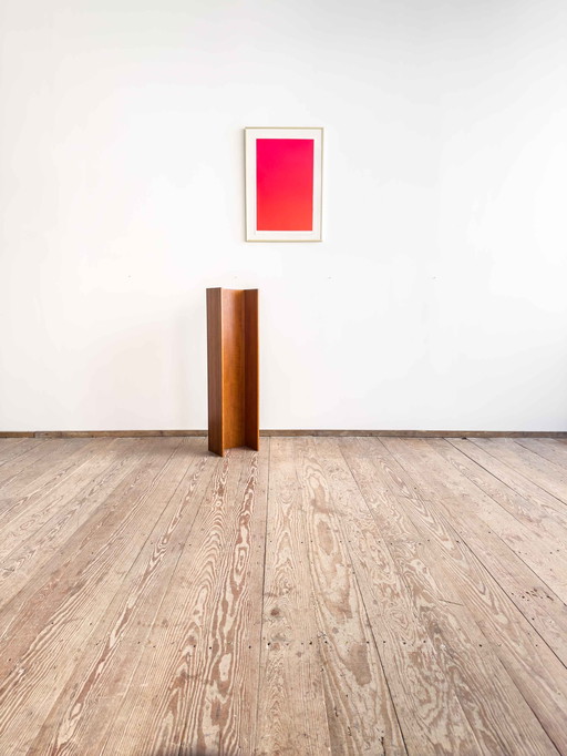 Mid Century wandmeubel 100cm in teak van Walter Wirz voor Wilhelm Renz, 1960