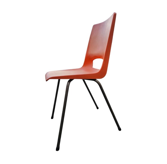 4 x Philippus Potter stacking chairs for Ahrend / Moulded seat / 1970s – Folding chairs (photo 11 of 14)