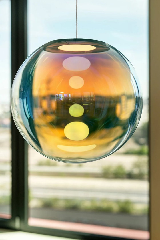 NEO/CRAFT Iris Globe – set de 3 suspensions cristal irisé – Pendant lamps, Glass (photo 5 of 5)