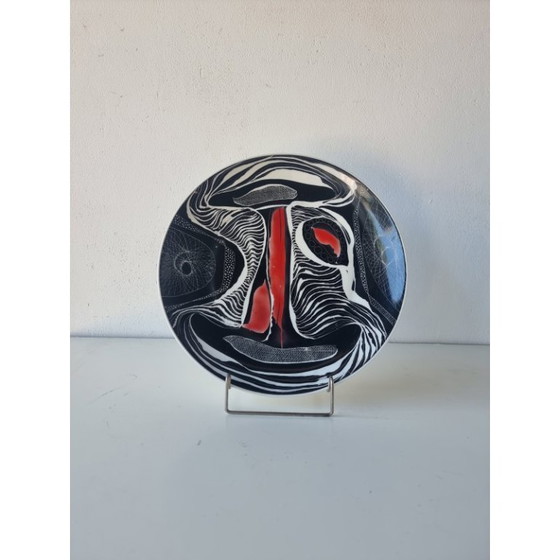 Image 1 of Hanna Modrzewska Nowosielska, assiette décorative, années 1960