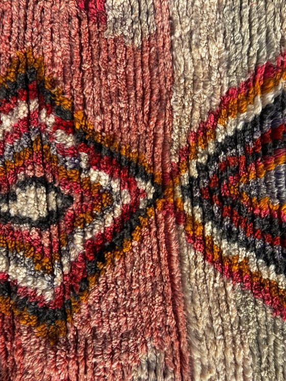 Image 1 of Marokkaanse loper 80 x 300 cm – Handgemaakt wollen Berber haltapijt met geometrisch patroon