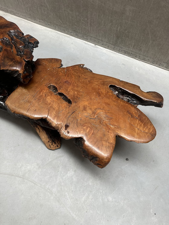 Image 1 of Vintage XL brutalist wabi-sabi coffee table