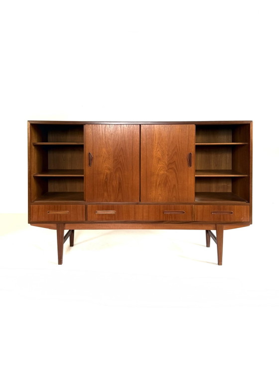 Image 1 of buffet haut/bar vintage danois en teck des années 60