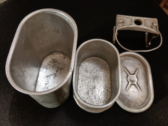 Image 1 of Aluminum bins and containers from the 1910s and 1920s
