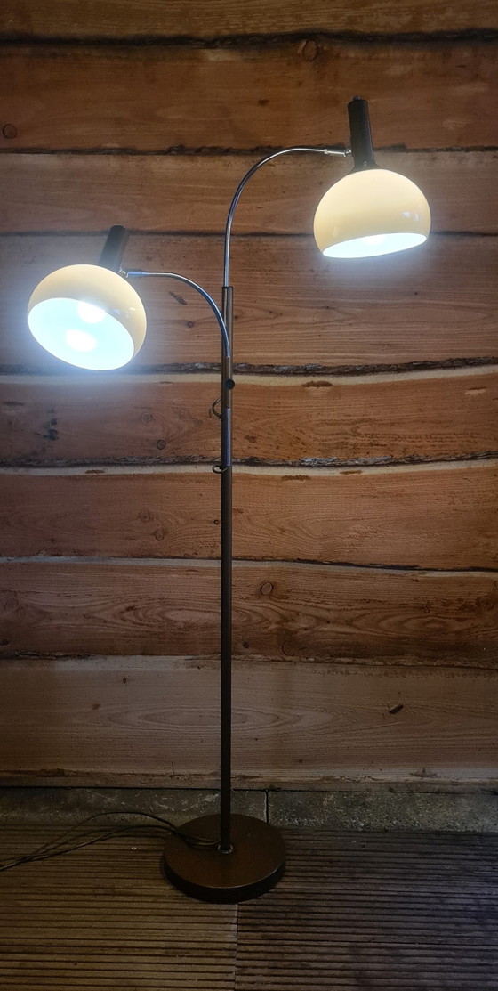 Image 1 of Lampada da terra di design vintage, ad arco, a fungo, Dijkstra Lamps