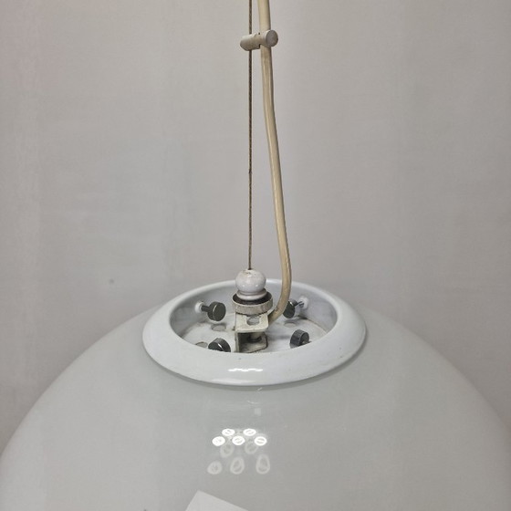 Image 1 of Italiaanse Murano glazen bolkroonluchter, 1970