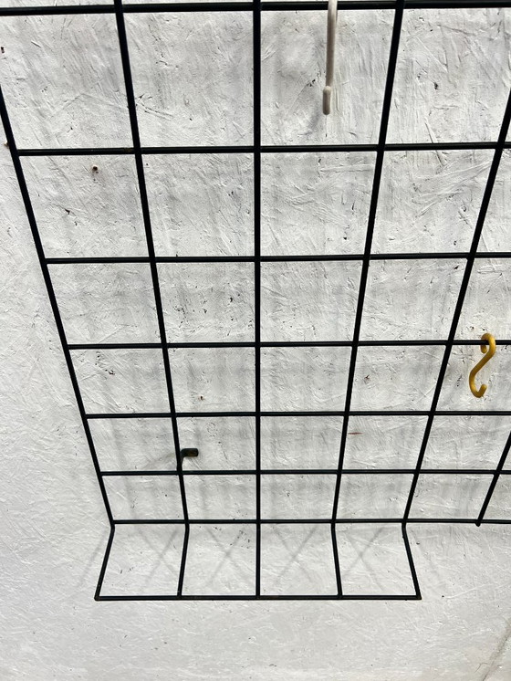 Image 1 of Porte-manteau mural vintage en fil d'acier, années 1950, Karl Fichtel, Allemagne