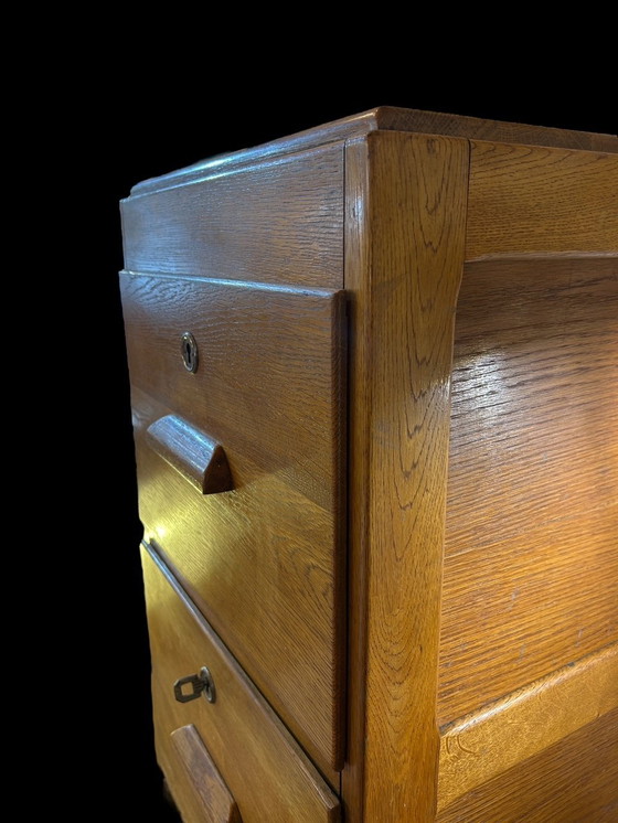 Image 1 of Muebles artesanales de roble macizo de 1950