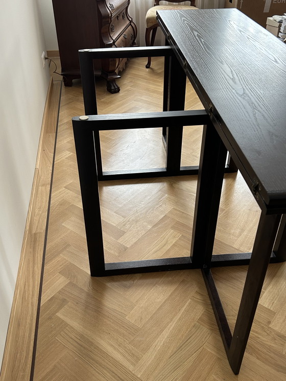 Image 1 of Oak Dining Table, + 6 chairs , 1980.