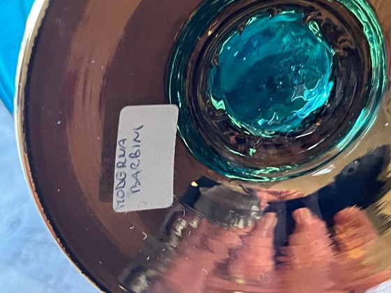 Image 1 of Set liquore firmato Barbini Murano – etichetta Moderna – completo