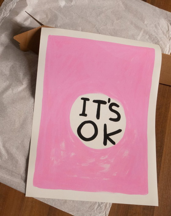 Image 1 of Het is oké - David Shrigley - Poster 50 × 70 cm