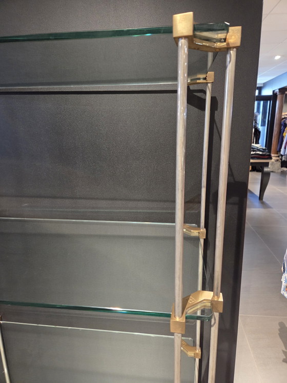 Peter Ghyczy Open Cabinet Glass Brass Chrome – Display cabinets (photo 4 of 7)