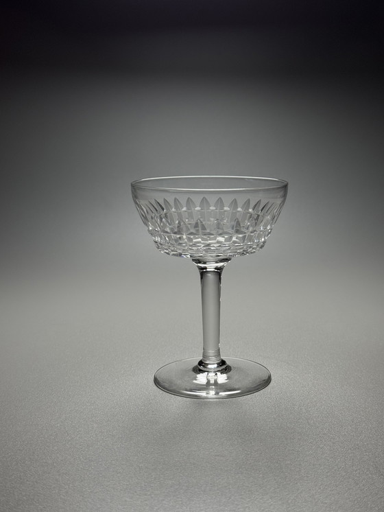 Image 1 of Val Saint Lambert - Set di 6 coppe di cristallo - Servizio Mery. Art Déco anni '40