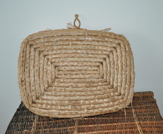 Raffia-Korb, 1940er Jahre – Dekorative Objekte (photo 2 of 3)
