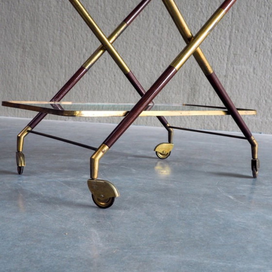 1950s Italian Bar Trolley, Attributed to Cesare Lacca – Bar carts, Wood (photo 11 of 19)