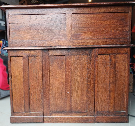 Image 1 of Vintage Amerikaans Bureau met rolluik