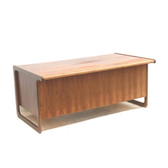 Image 1 of Large vintage rosewood desk / executive desk from the 1960s