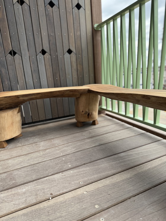 Image 1 of Boomstam hoek bankje